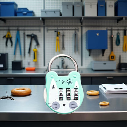 WsjiaboFux Green 3-Digit Combination Padlock Stainless Steel High Strength