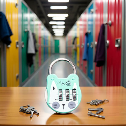 WsjiaboFux Green 3-Digit Combination Padlock Stainless Steel High Strength