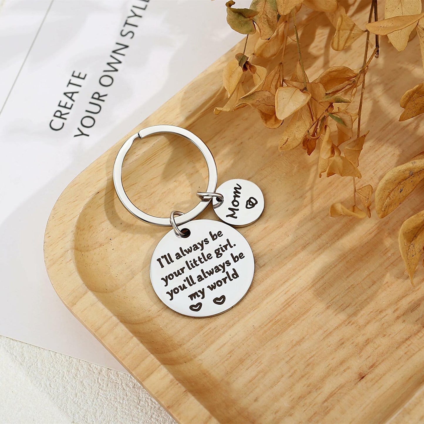 ZHIYUXI Cute Mom Keychain Best Mom Ever Gift for Women