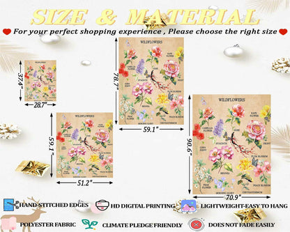 dueeia Vintage Floral Tapestry Wall Hanging 51.2x59.1 Polyester E