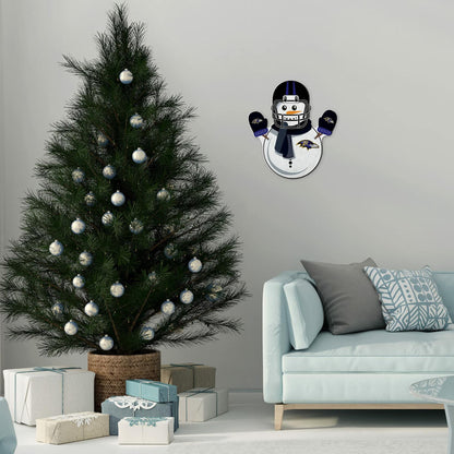 Rico Industries NFL Baltimore Ravens Snowman Shape Felt Pennant Decor