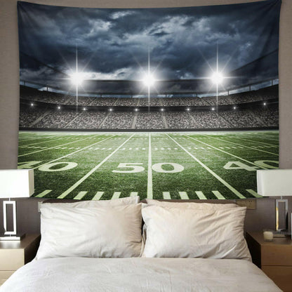 Emvency Football Stadium Tapestry Wall Hanging 60x80 Inches Polyester