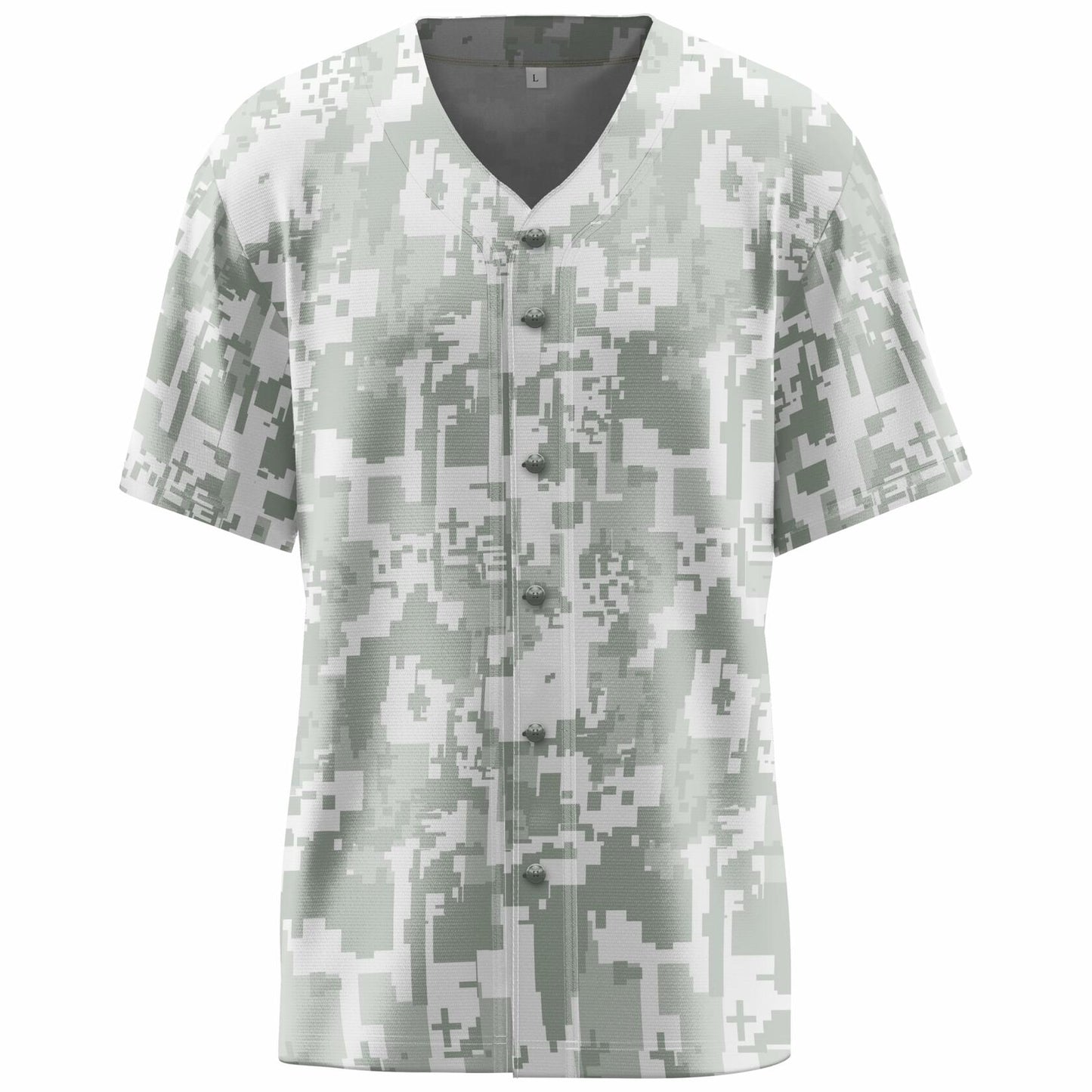 Aizqaoalk Men's Baseball Jersey Short Sleeve Button-Down Shirt Color7 Size L