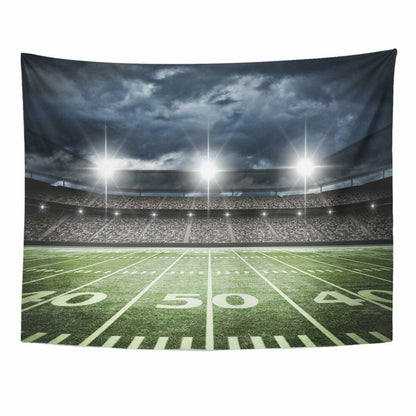 Emvency Football Stadium Tapestry Wall Hanging 60x80 Inches Polyester