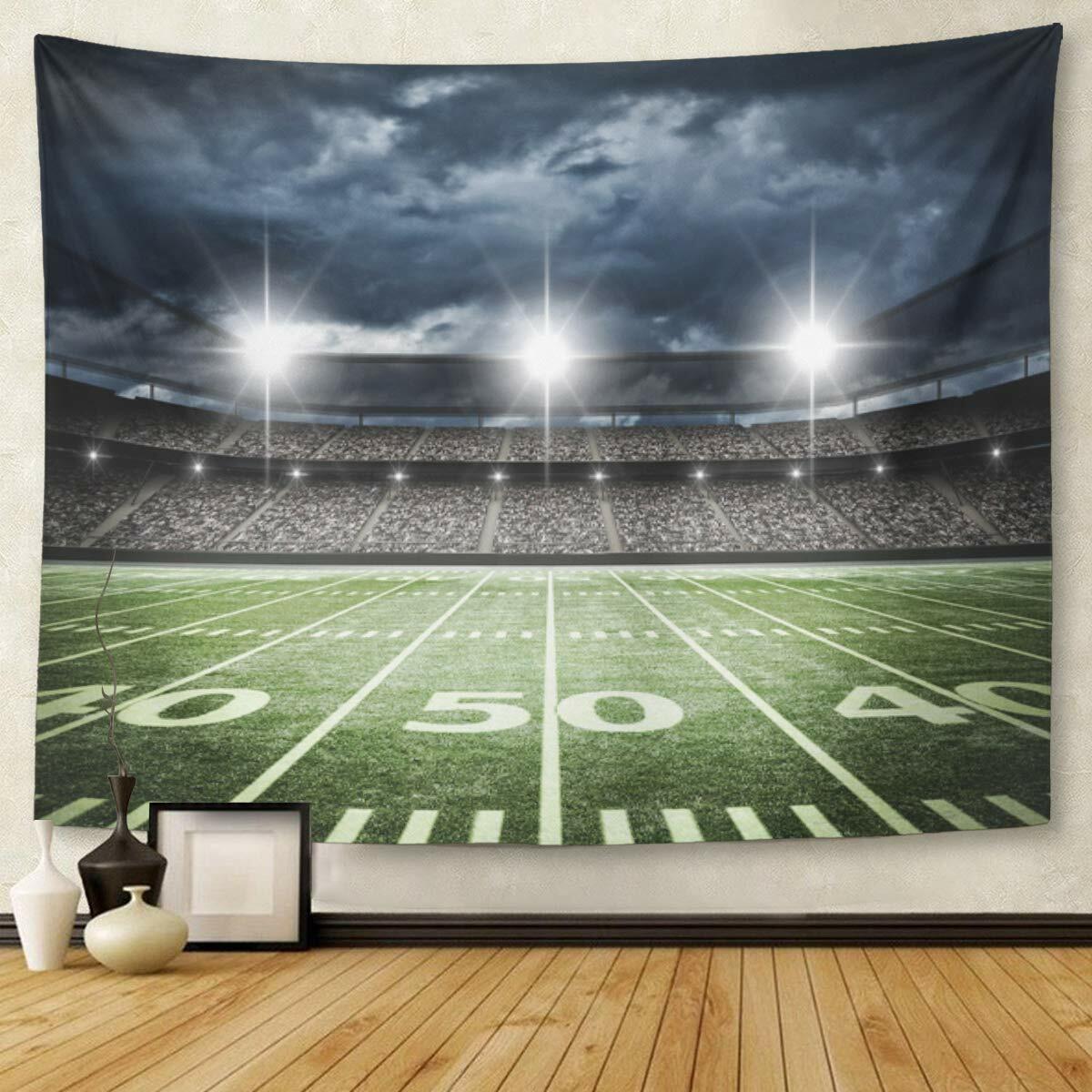 Emvency Football Stadium Tapestry Wall Hanging 60x80 Inches Polyester