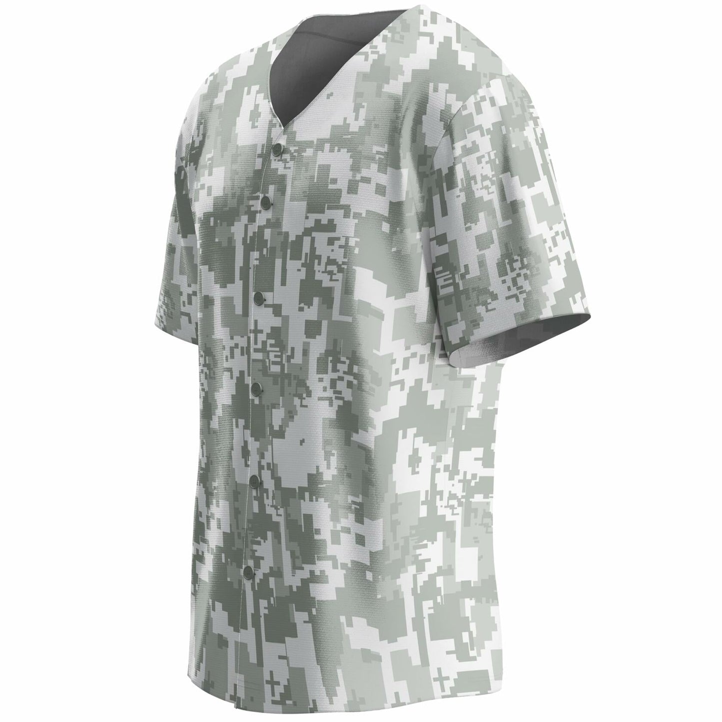 Aizqaoalk Men's Baseball Jersey Short Sleeve Button-Down Shirt Color7 Size L