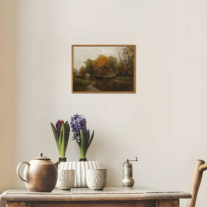 raiqtols Floating Framed Vintage Monet Canvas Wall Art 8x10 inch Art Garden