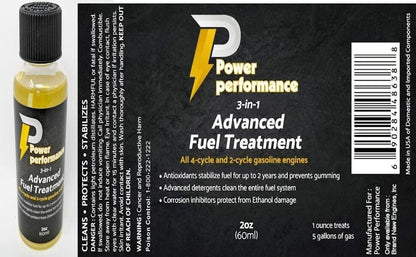 Power Performance 3-in-1 Advanced Fuel Treatment 2oz Bottle