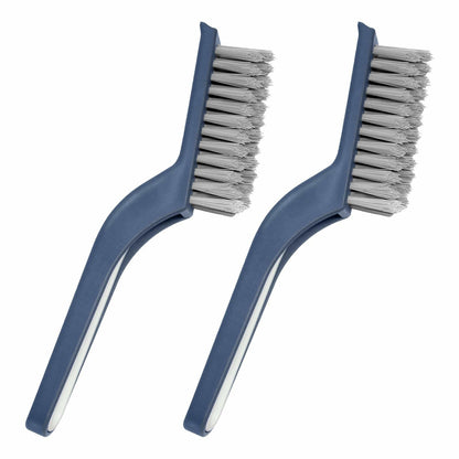 COIYINGJAUNEI Hard Bristle Stiff Cleaning Brush 2 pcs Blue White ABS