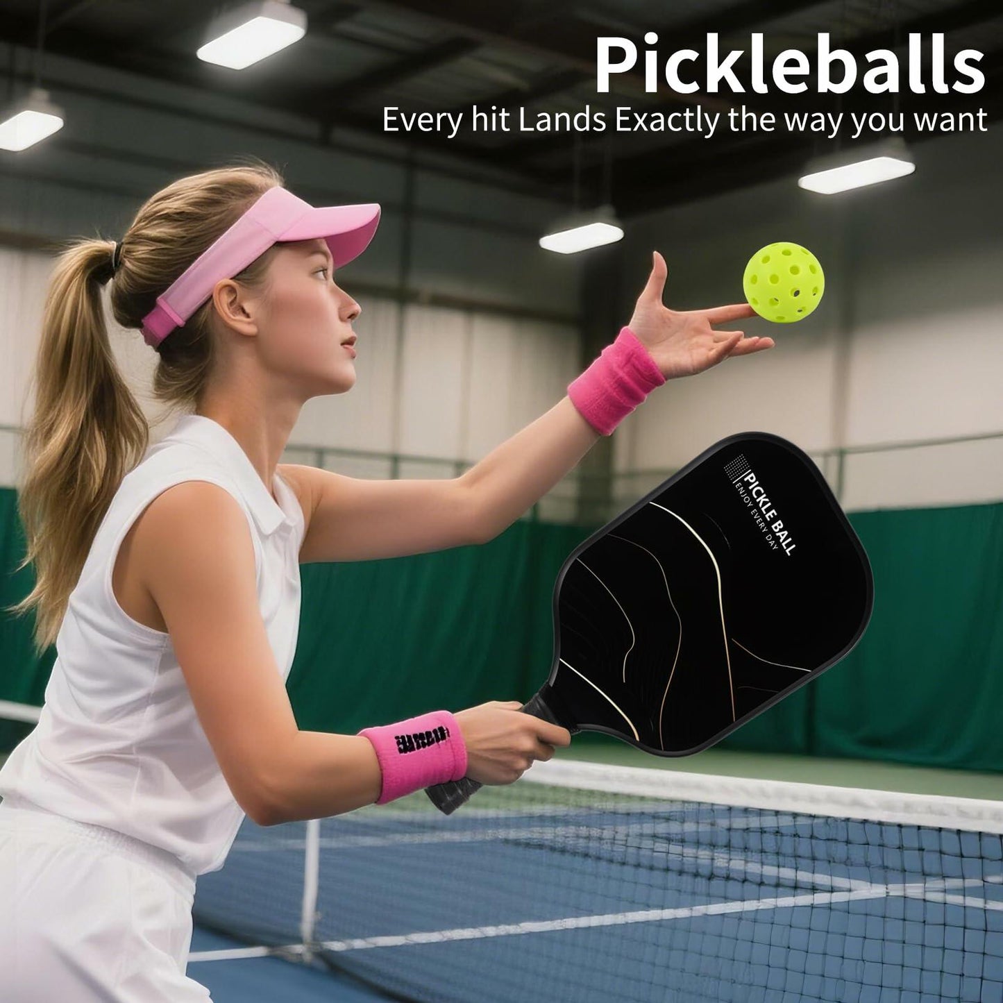 Seiyeje Pickleball Balls 12 Pack USAPA Approved Outdoor High Visibility