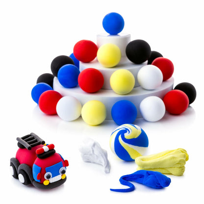 Yellow Air Dry Clay for Kids 36 Bags Soft Squishy Moldable Modeling Clay