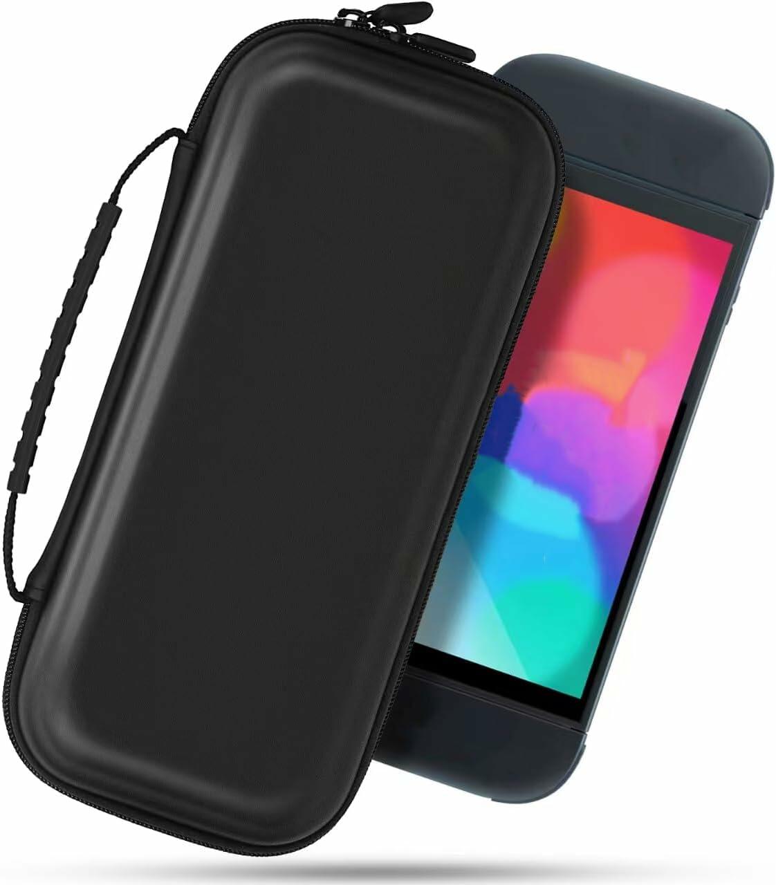 MIXPOET Switch 2 Carrying Case 10 Game Card Slots Portable Pouch Black