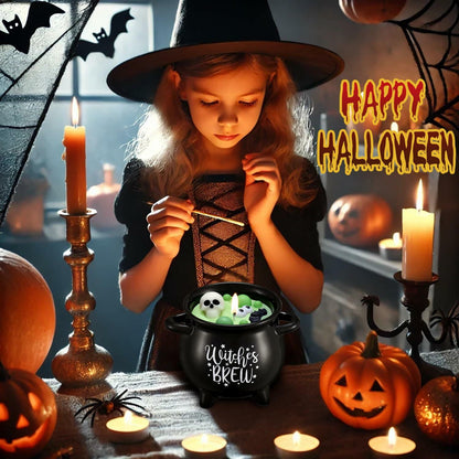 Kederwa Halloween Witch Brew Candle 14oz Black Ceramic Scented