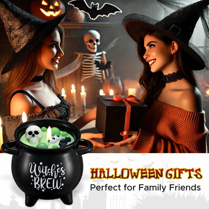 Kederwa Halloween Witch Brew Candle 14oz Black Ceramic Scented