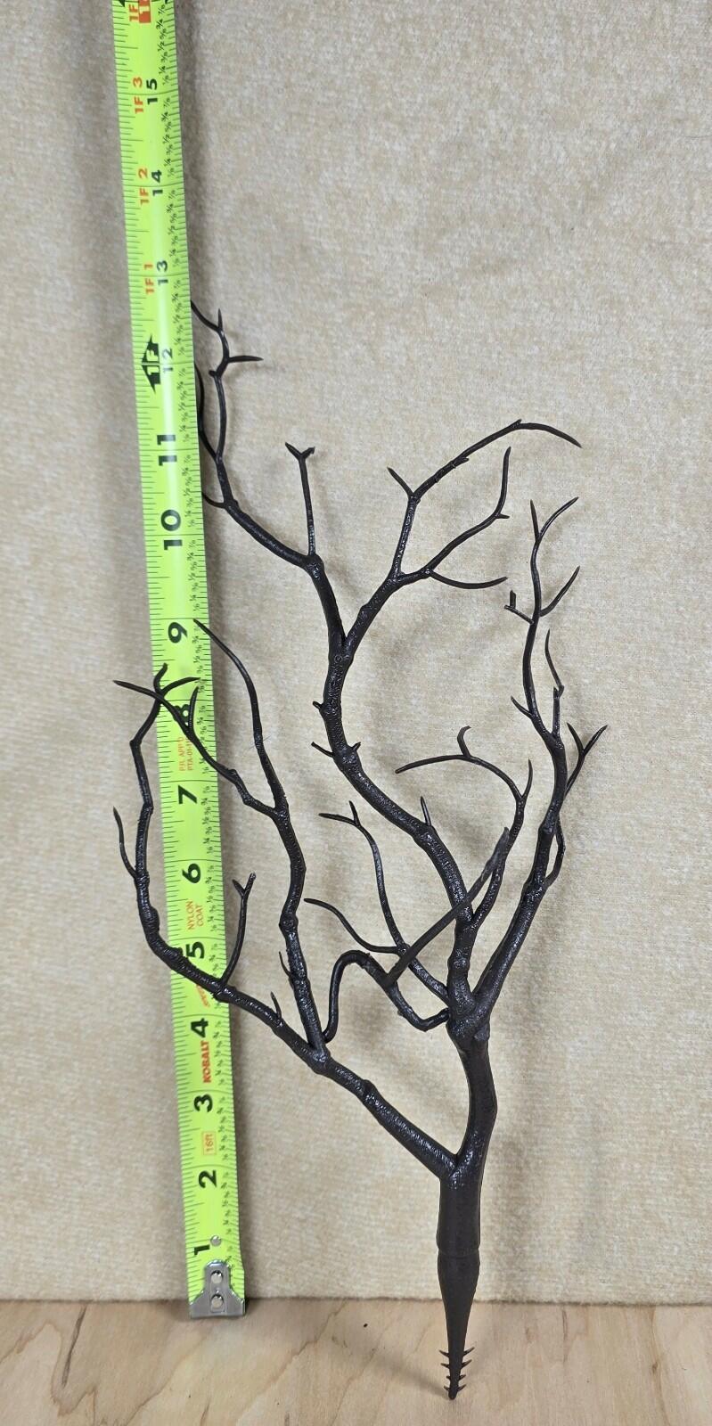 4pcs Artificial Antler Tree Branches Black Decorative Twigs 13in Plastic