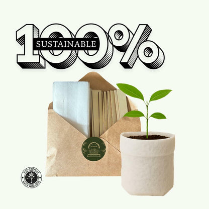 Eden Reclaimed 15-Pack Biodegradable 3.5" Plant Grow Bags with Labels