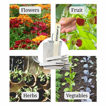 Eden Reclaimed 15-Pack Biodegradable 3.5" Plant Grow Bags with Labels