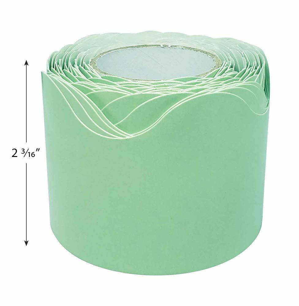 Teacher Created Resources Mint Green Scalloped Rolled Border Trim 50ft
