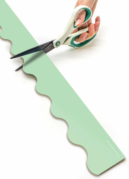 Teacher Created Resources Mint Green Scalloped Rolled Border Trim 50ft