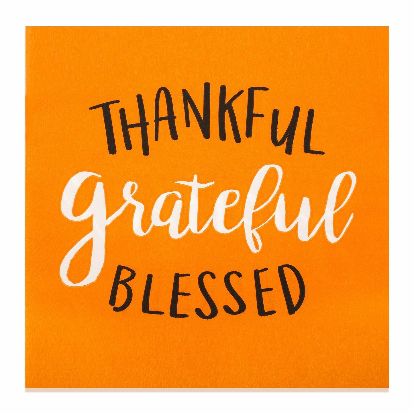 AllReal 100Pcs Thanksgiving Fall Pumpkin Orange Paper Napkins Disposable