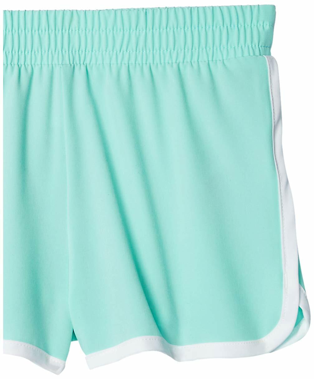 Amazon Essentials Girls Active Running Shorts 2 Pack Aqua Blue/Grey Size XL