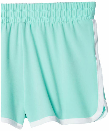 Amazon Essentials Girls Active Running Shorts 2 Pack Aqua Blue/Grey Size XL