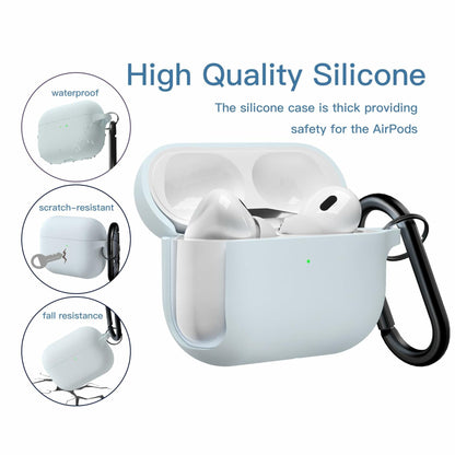 Brujula Silicone Case for AirPods Pro 3rd Gen 2025 Grey Blue