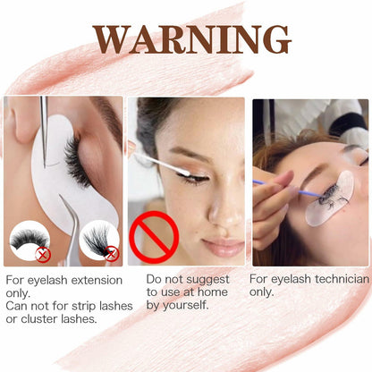 Anforlin Lash Remover Kit 10g Peach Scent with Eye Pads Brushes Tweezers