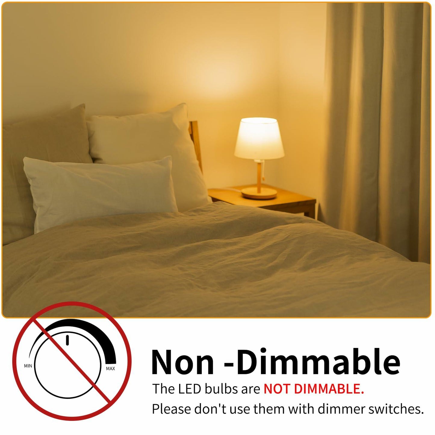 novapollo A19 9W LED Bulb 800 Lumens 2700K Soft White 6 Pack