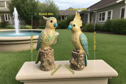 Blowind Snow Village National Lampoon's Christmas Parrot Resin Figurine