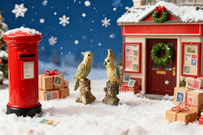 Blowind Snow Village National Lampoon's Christmas Parrot Resin Figurine