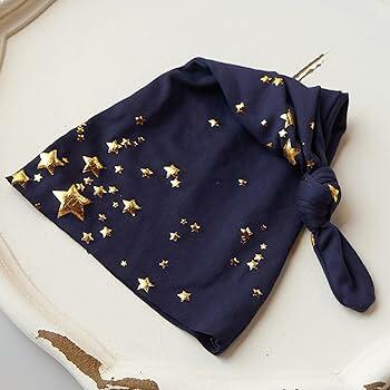 Zeroest Newborn Photography Wraps with Gold Stars Navy Size Crib