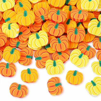 kaiolbly 80pcs Mini Pumpkins Polymer Clay Ornaments Multi Color 20mm Fall