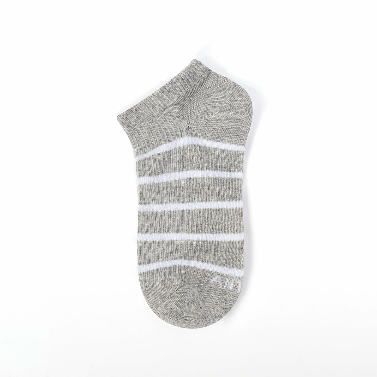 ANT21T Athletic Ankle Socks Low Cut Gray White Black Blue 4 Pairs