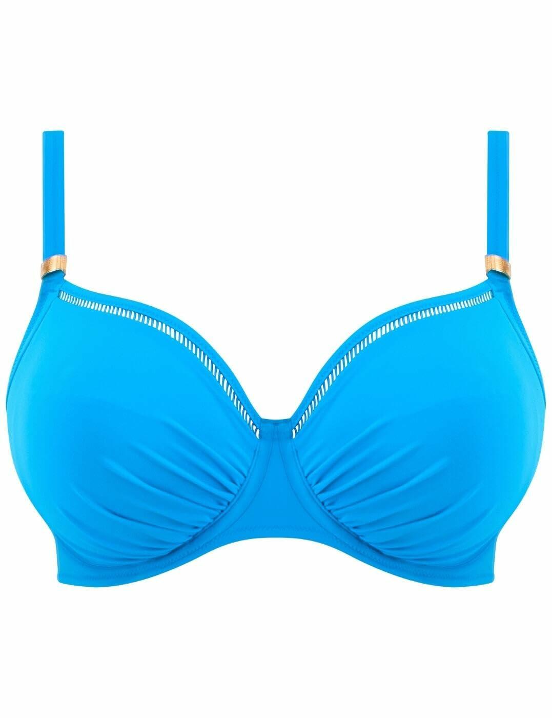 Fantasie East Hampton Underwire Gathered Full Cup Bikini Top Blue Diamond 40D
