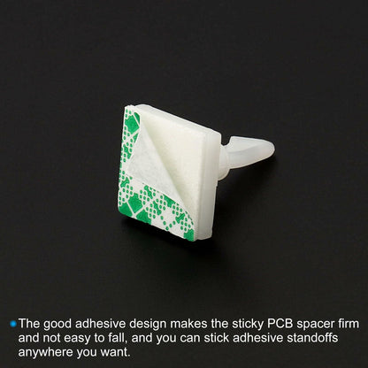 PATIKIL Sticky PCB Spacer Adhesive Standoffs 0.37" Height White 40 Pcs