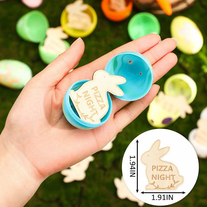 CypherX Halloween Wood Craft Tokens for Kids, 30 Pieces, DIY Activity & Rewards