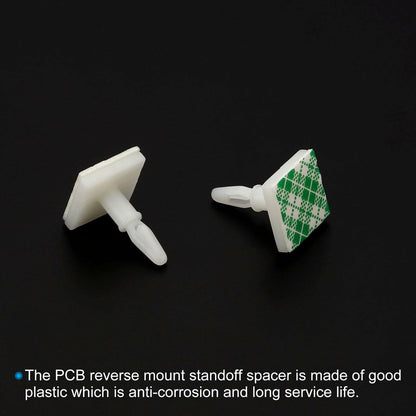 PATIKIL Sticky PCB Spacer Adhesive Standoffs 0.37" Height White 40 Pcs