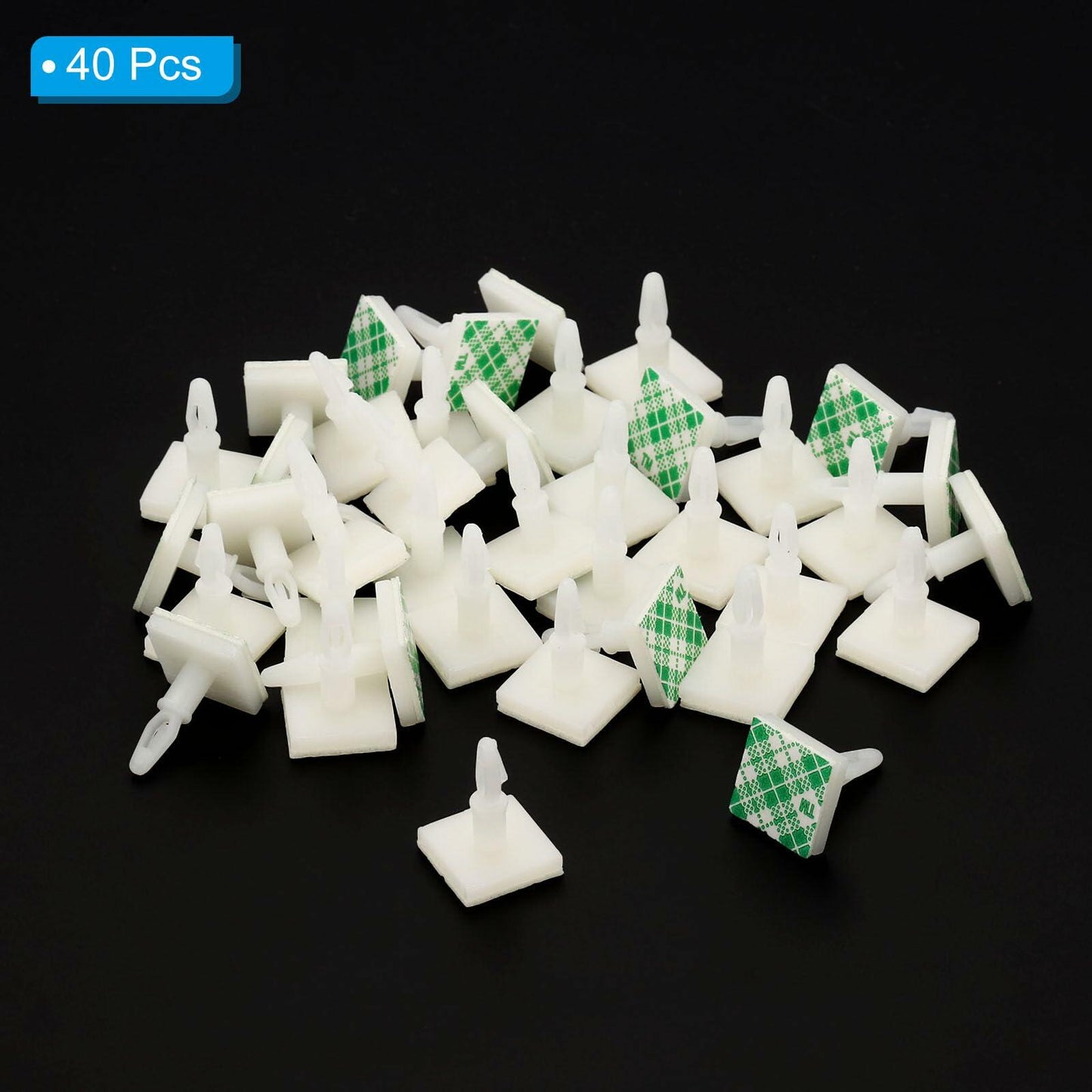 PATIKIL Sticky PCB Spacer Adhesive Standoffs 0.37" Height White 40 Pcs