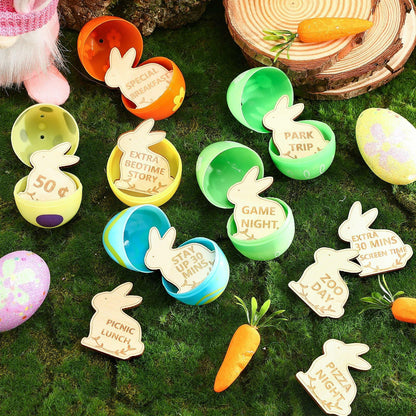 CypherX Halloween Wood Craft Tokens for Kids, 30 Pieces, DIY Activity & Rewards