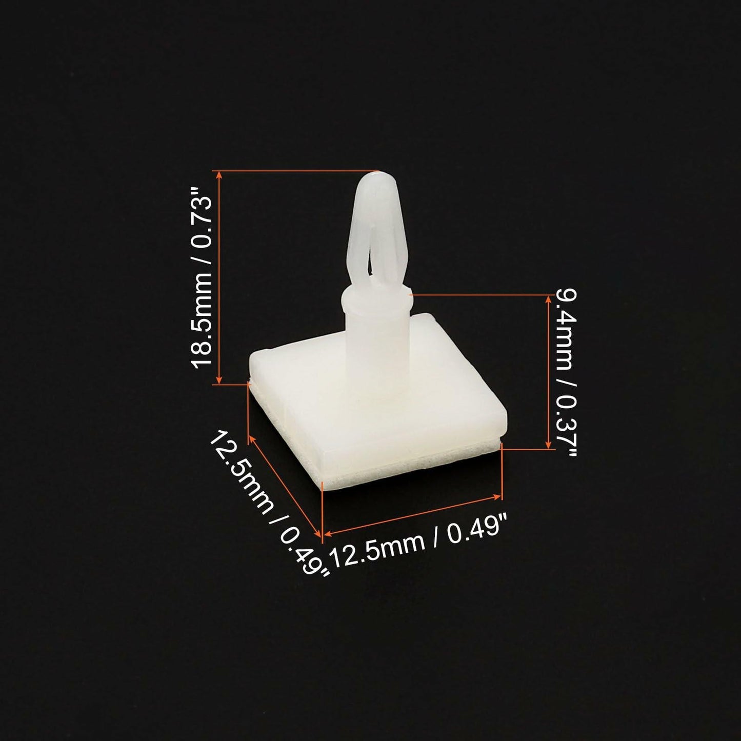 PATIKIL Sticky PCB Spacer Adhesive Standoffs 0.37" Height White 40 Pcs