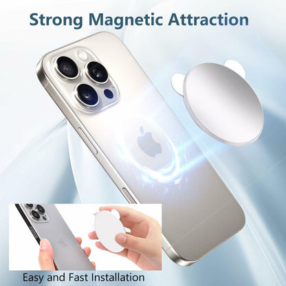 QxbBox Magnetic Selfie Mirror for Back Camera Compatible with Magsafe Case White