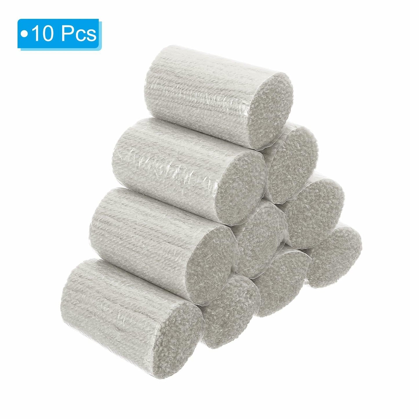 PATIKIL 10 Rolls Latch Hook Yarn Precut Rug Kit Light Grey