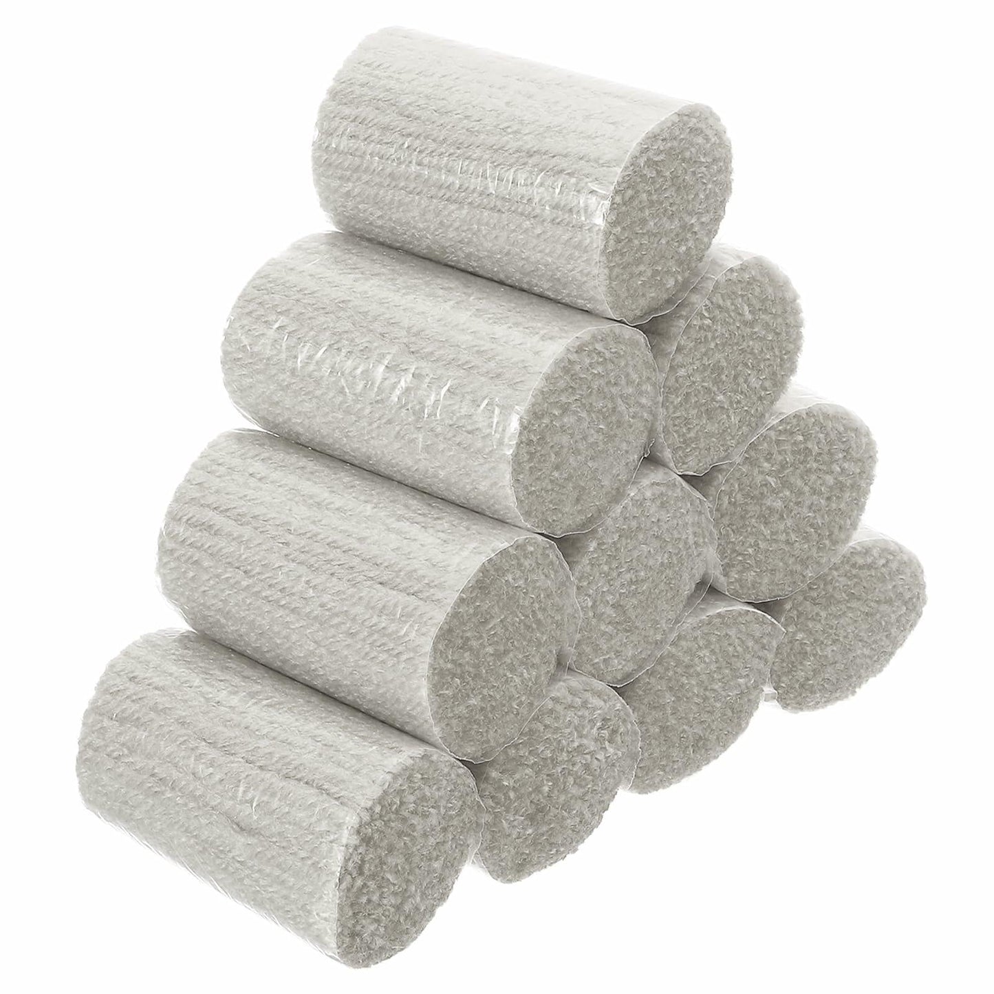 PATIKIL 10 Rolls Latch Hook Yarn Precut Rug Kit Light Grey