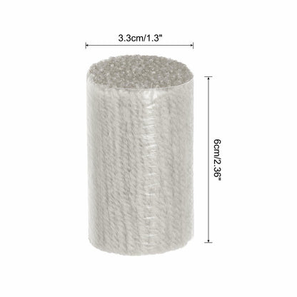 PATIKIL 10 Rolls Latch Hook Yarn Precut Rug Kit Light Grey