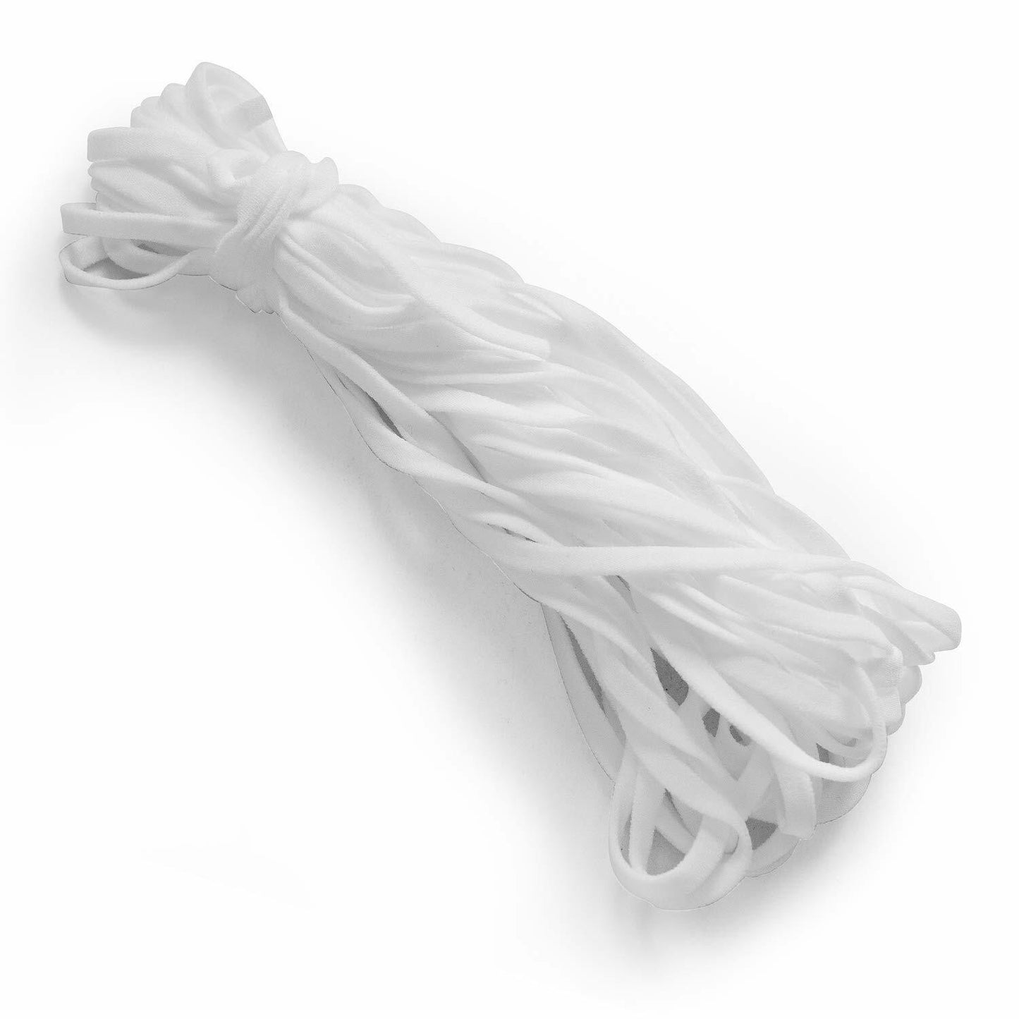 Trims by the Yard 1/4" Ultra Soft Knit Elastic Band 10 Yards White