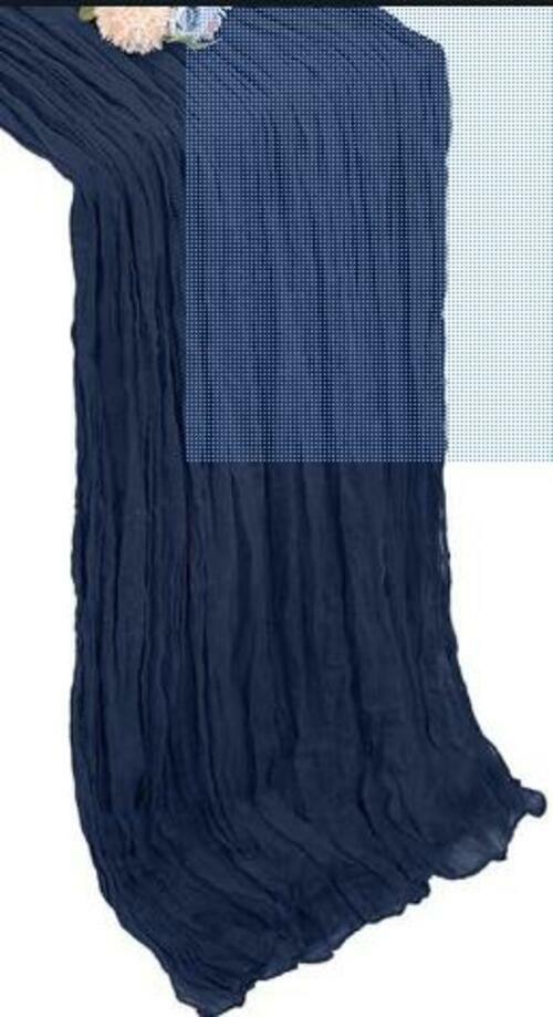 Showgeous 24 Pack Royal Blue Cheesecloth Table Runner 35x120in 10Ft