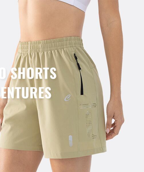 Cosmolle Womens Hiking Cargo Shorts Quick Dry Water Resistant Green Size L