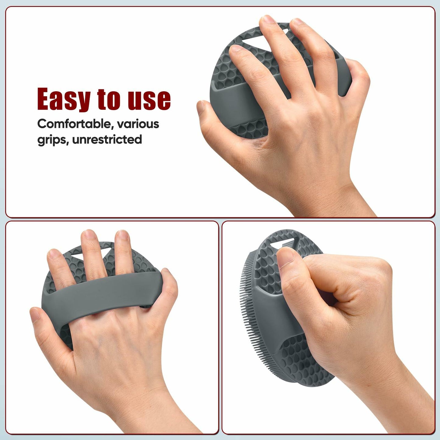 Canroom Silicone Body Scrubber for Men Women - Anti Zinc Infused-Exfoliating