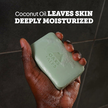 Oars + Alps Exfoliating Moisturizing Bar Soap Men Deep Clean Epsom Salt 1pk